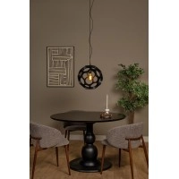 HANNELORE piekaramā lampa Ø 40 cm 1xE27 melna (Lucide)
