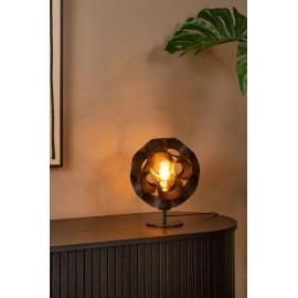 HANNELORE galda lampa Ø 25 cm 1xE27 melna (Lucide)