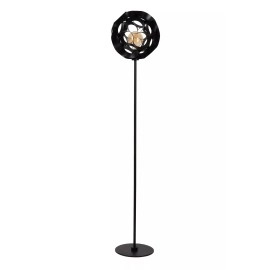 HANNELORE stāvlampa Ø30 1 x 60 W E27 melna (Lucide)