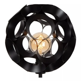 HANNELORE stāvlampa Ø30 1 x 60 W E27 melna (Lucide)