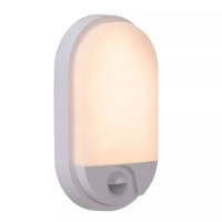HUPS IR āra sienas lampa LED 1x10W 3000K ar sensoru balta (Lucide)