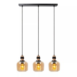 Piekarama lampa ILONA 3xE27 40W dzintara (Lucide)