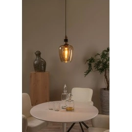 ILONA piekarama lampa Ø22 cm 1xE27 dzintara (Lucide)