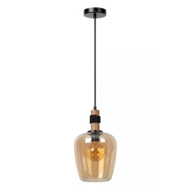 ILONA piekarama lampa Ø22 cm 1xE27 dzintara (Lucide)