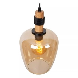 ILONA piekarama lampa Ø22 cm 1xE27 dzintara (Lucide)