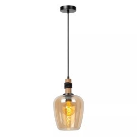 ILONA piekarama lampa Ø22 cm 1xE27 dzintara (Lucide)