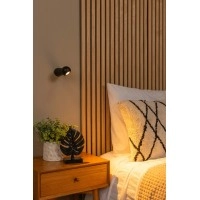 IPSOS vannas istabas sienas lampa LED 6W 2700K IP54 melna (Lucide)
