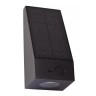 IRWIN āra saules sienas lampa 1x2W Integrated LED IP54 melna (Lucide)