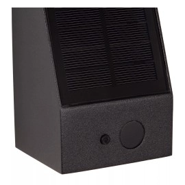 IRWIN āra saules sienas lampa 1x2W Integrated LED IP54 melna (Lucide)