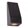 IRWIN āra saules sienas lampa 1x2W Integrated LED IP54 melna (Lucide)
