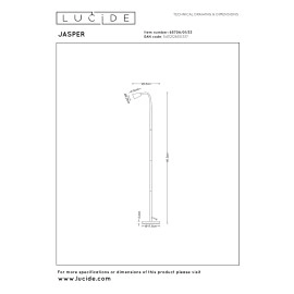 JASPER stāvlampa lasīšanai 1xGU10, zaļa (Lucide)