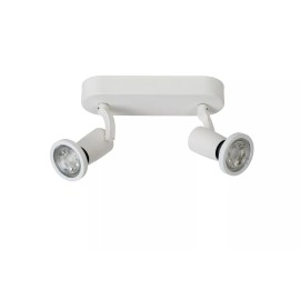 JASTER-LED griestu prožektors 19.8×6 cm 2 x 5 W GU10 2700K balts (Lucide)
