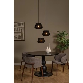JESSICA piekaramā lampa 3x60 W E27 Ø35.5 cm melna (Lucide)