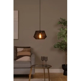 JESSICA piekaramā lampa 1x60 W E27 Ø30 cm melna (Lucide)
