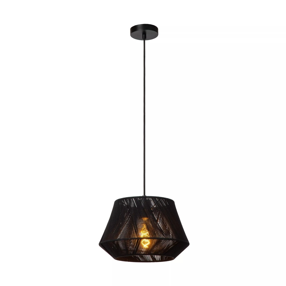 JESSICA piekaramā lampa 1x60 W E27 Ø30 cm melna (Lucide)
