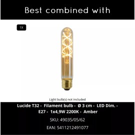 JOANET piekaramā lampa 1xE27 dūmu pelēka