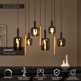 JOANET piekaramā lampa 6xE27 misiņa tonī