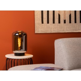 JOANET galda lampa 1xE27 dūmu pelēka