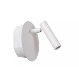 JOLIJN uzlādējams magnētisks gultas/sienas gaismeklis Ø10,2 cm balts (Lucide)