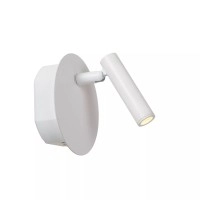 JOLIJN uzlādējams magnētisks gultas/sienas gaismeklis Ø10,2 cm balts (Lucide)