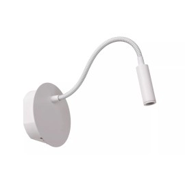 JOLIJN uzlādējams magnētisks gultas/sienas gaismeklis Ø11 cm balts (Lucide)