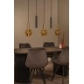 JOSIANE piekaramā lampa 3×G9 + 2×GU10 MR11 melna/dzintara (Lucide)