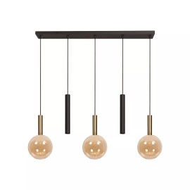 Piekarama lampa JOSIANE 3xG9 40W dzintara (Lucide)