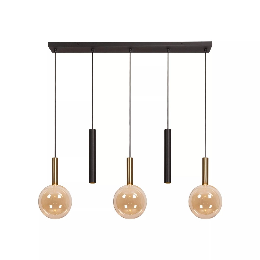 Piekarama lampa JOSIANE 3xG9 40W dzintara (Lucide)