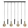 JOSIANE piekaramā lampa 4×G9 + 3×GU10 MR11 melnā krāsā (Lucide)