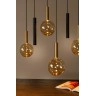 JOSIANE Piekaramā lampa 7xG9 + 5xGU10 melna ar dzintara akcentu (Lucide)