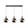 JULIUS piekaramā lampa 3xE27, dūmakaini pelēka (Lucide)