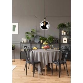 JULIUS piekaramā lampa Ø 40 cm, 1xE27, dūmakaini pelēka (Lucide)