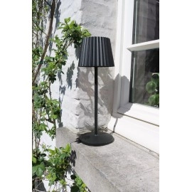 JUSTINE uzlādējama āra galda lampa LED 1x2W melna (Lucide)