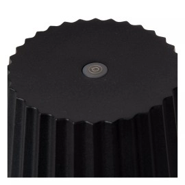 JUSTINE uzlādējama āra galda lampa LED 1x2W melna (Lucide)