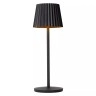 JUSTINE uzlādējama āra galda lampa 2 W 2700 K IP54 melna (Lucide)