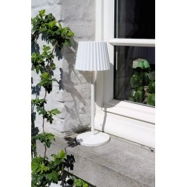 JUSTINE uzlādējama āra galda lampa LED 1x2W balta (Lucide)