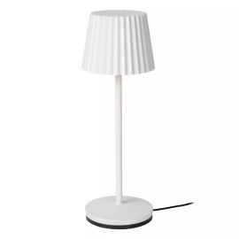 JUSTINE uzlādējama āra galda lampa LED 1x2W balta (Lucide)