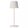 JUSTINE uzlādējama āra galda lampa 2 W 2700 K IP54 balta (Lucide)