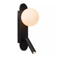 KELLY LED gultas/sienas lampa 3,5 W 3000K melna (Lucide)