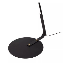 KELSO stāvlampa 1xE27 melna ar lina abažūru (Lucide)