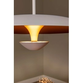 KENNETH piekaramā lampa Ø 40 cm LED 12W 2700K, balta (Lucide)