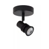 KIANTI griestu prožektors Ø10 cm 1xGU10 50W melna (Lucide)