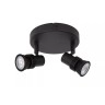 KIANTI griestu prožektors Ø15 cm 2xGU10 50W melna (Lucide)