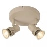 KIANTI griestu prožektors Ø15 cm 2xGU10 50W taupe (Lucide)