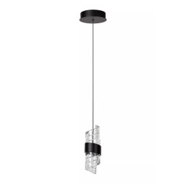 KLIGANDE piekaramā lampa LED 1x9 W 2700 K Ø13 cm melna (Lucide)