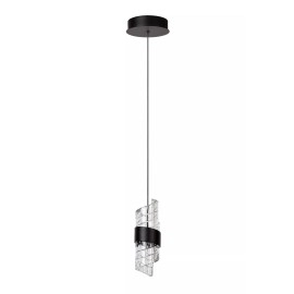 KLIGANDE piekaramā lampa LED 1x9 W 2700 K Ø13 cm melna (Lucide)