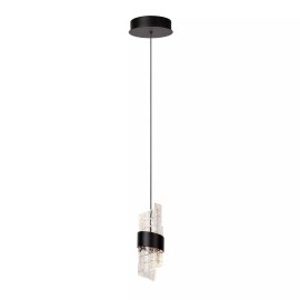 KLIGANDE piekaramā lampa LED 1x9 W 2700 K Ø13 cm melna (Lucide)