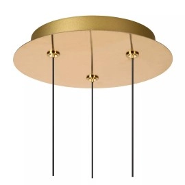 KLIGANDE piekaramā lampa LED 3x8 W 2700 K Ø25 cm matēts zelts / misiņš (Lucide)