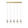 KLIGANDE piekaramā lampa LED 5x7,8 W 2700 K 84 cm matēts zelts / misiņš (Lucide)