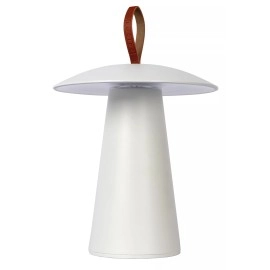 LA DONNA uzlādējama āra galda lampa Ø19,7 cm LED 2W 2700K balta (Lucide)